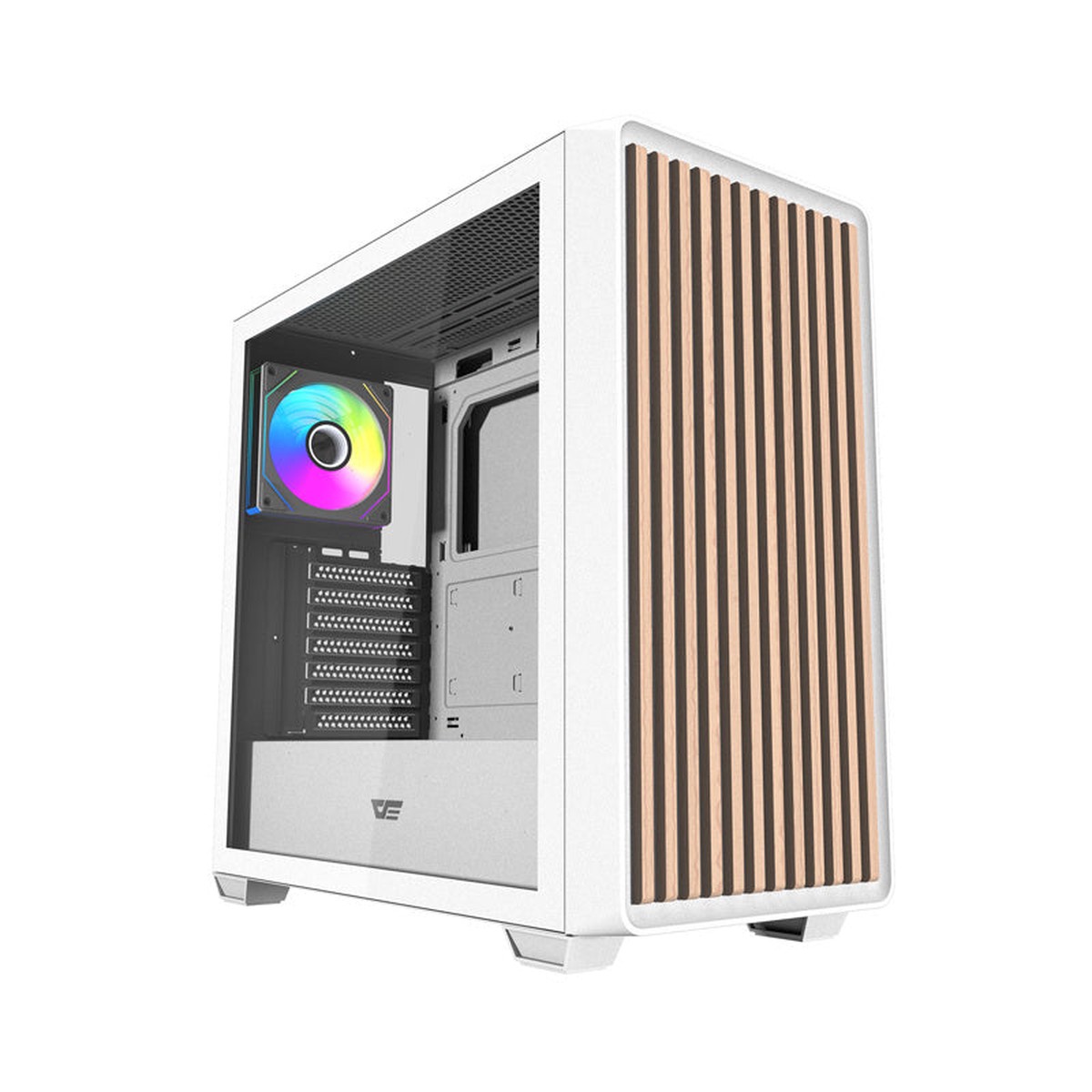 Darkflash DS900WD ATX computer case (White) + 4 fans, Obudowa komputerowa Darkflash DS900WD ATX (Biaa) + 4 wentylatory