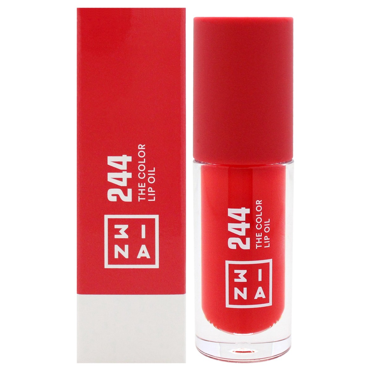 3INA The Color Lip Oil - 244 Classic Red by 3INA for Women - 0.14 oz Lip Oil