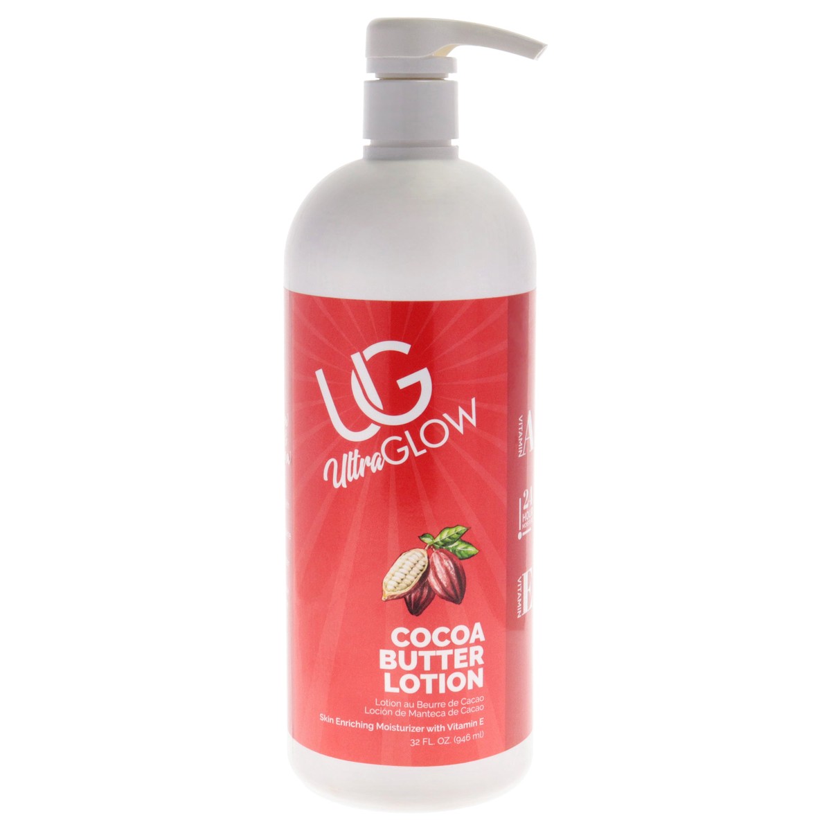 Ampro Ultra Glow Cocoa Butter Lotion by UltraGlow for Unisex - 32 oz Lotion