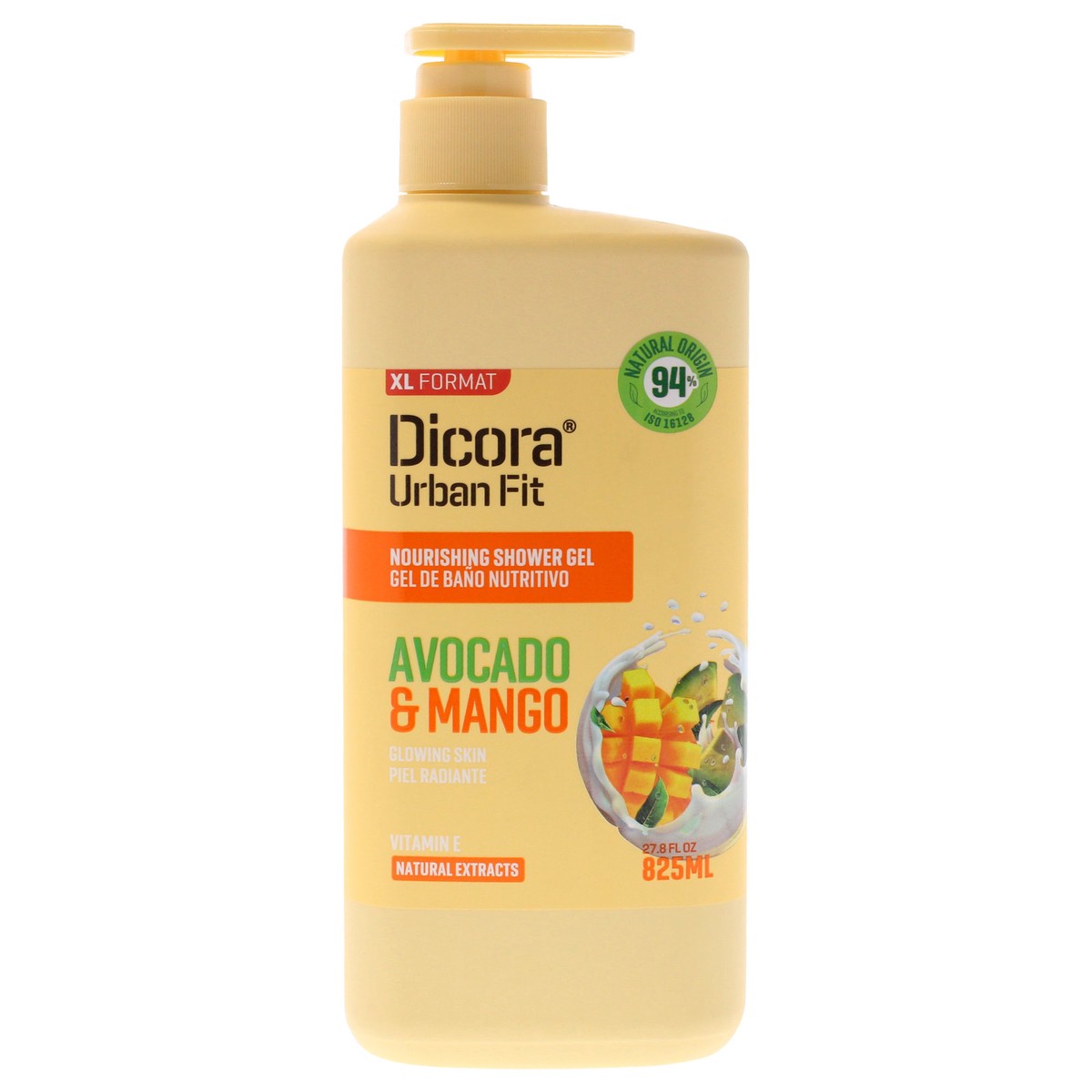 Dicora Urban Fit Nourishing Shower Gel - Avocado and Mango by Dicora Urban Fit for Unisex - 27.8 oz Shower Gel