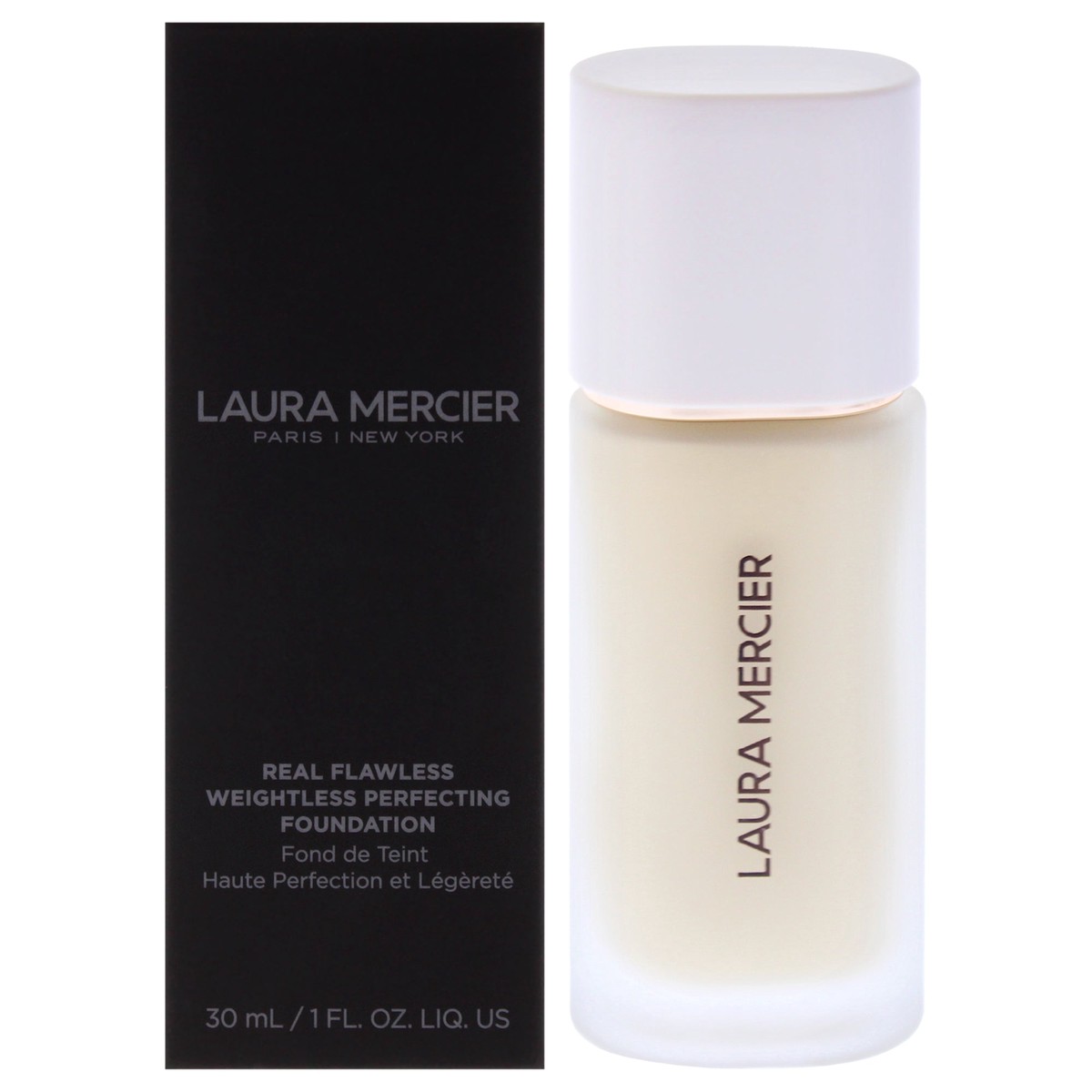 Laura Mercier Real Flawless Weightless Perfecting Foundation - 0W1 Satin by Laura Mercier for Women - 1 oz Foundation