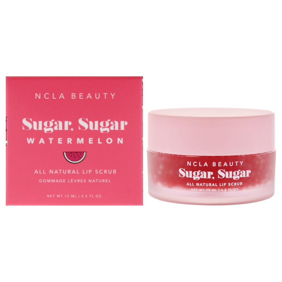 NCLA Sugar Sugar All Natural Lip Scrub - Watermelon by NCLA for Women - 0.5 oz Lip Scrub