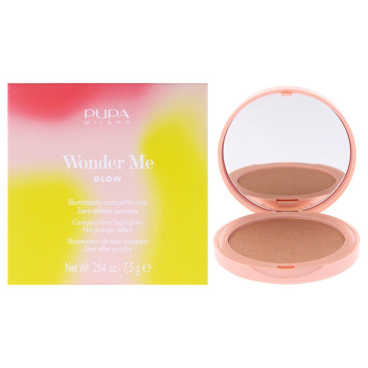 Pupa Milano Wonder Me Glow - Shimmery Rose by Pupa Milano for Women - 0.264 oz Highlighter