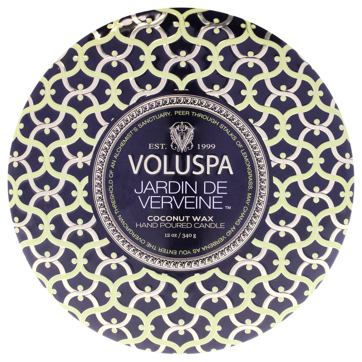 Voluspa Maison Noir Collection 3 Wick Tin Candle - Jardin De Verveine by Voluspa for Unisex - 12 oz Candle